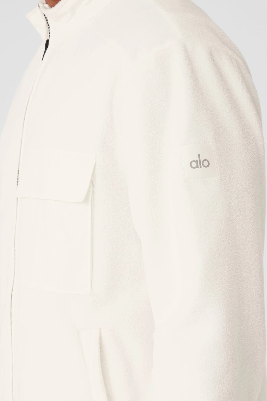 Polar Fleece Ridge Full Zip Jacket - Ivory 6 Polar Fleece Ridge Full Zip Jacket - Ivory - Image 4