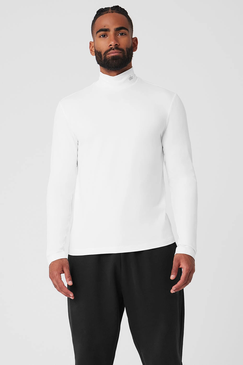 Conquer Reform Mock Neck Long Sleeve - White 3 Conquer Reform Mock Neck Long Sleeve - White