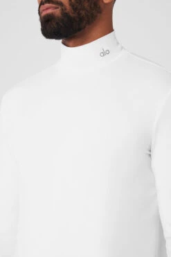 Conquer Reform Mock Neck Long Sleeve - White 9 Conquer Reform Mock Neck Long Sleeve - White -Alo Fashion Store M3218R 00 b1 s3 a4 1 m93