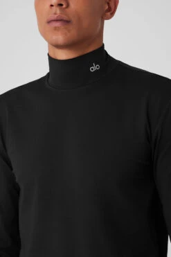 Conquer Reform Mock Neck Long Sleeve - Black -Alo Fashion Store M3218R 01 b1 s3 a4 1 m154
