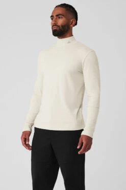 Conquer Reform Mock Neck Long Sleeve - Bone -Alo Fashion Store M3218R 03040 b1 s3 a2 1 m93