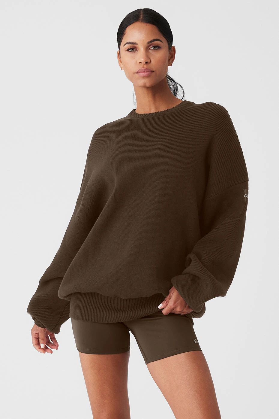 Scholar Crew Neck Sweater - Espresso 3 Scholar Crew Neck Sweater - Espresso