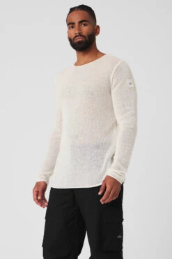 Cashmere Reform Long Sleeve - Ivory 8 Cashmere Reform Long Sleeve - Ivory -Alo Fashion Store M3229R 03299 b1 s3 a3 1 m93