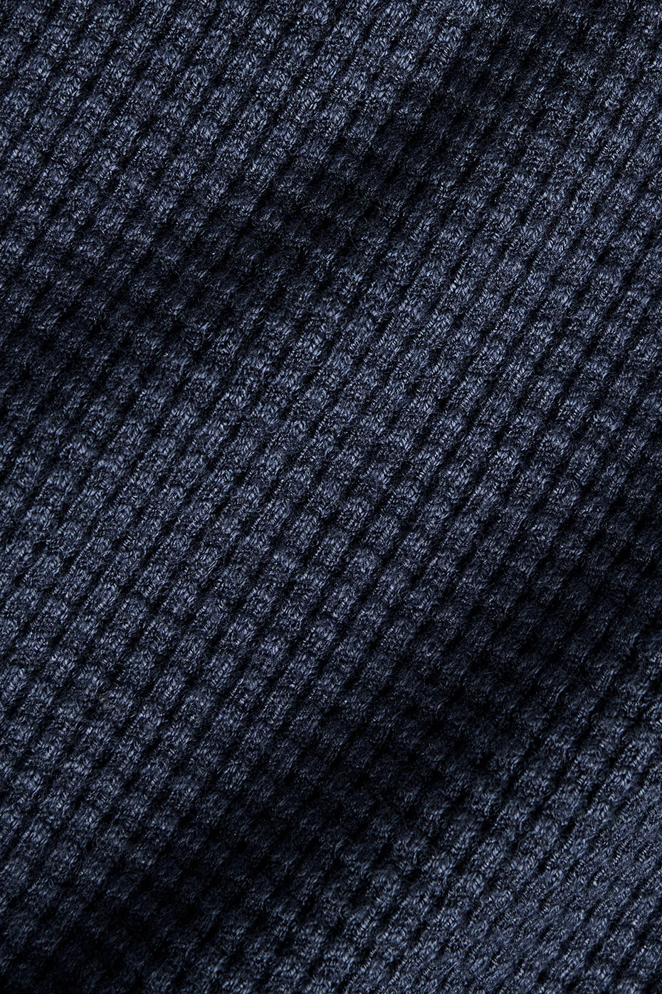 Elevate Waffle Long Sleeve Crew - Navy 7 Elevate Waffle Long Sleeve Crew - Navy - Image 5