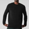 Double Take Long Sleeve Crew - Black 1 Double Take Long Sleeve Crew - Black -Alo Fashion Store M3299R 01 b1 s1 a1 1 m221