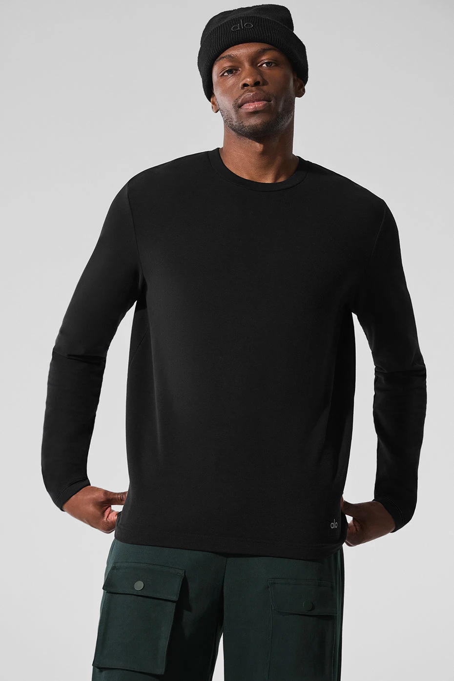 Double Take Long Sleeve Crew - Black 3 Double Take Long Sleeve Crew - Black