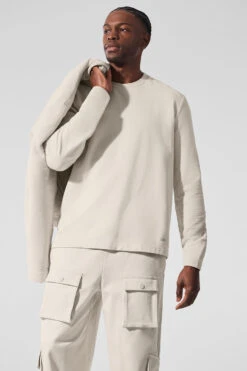 Double Take Long Sleeve Crew - Bone