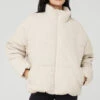 Corduroy Stage Puffer - Bone 1 Corduroy Stage Puffer - Bone -Alo Fashion Store M4139R 03040 b1 s1 a1 1 m54