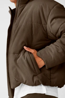 Corduroy Stage Puffer - Espresso 9 Corduroy Stage Puffer - Espresso -Alo Fashion Store M4139R 04064 b1 s3 a4 2 m154