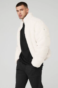 Sherpa Stage Puffer - Ivory 8 Sherpa Stage Puffer - Ivory -Alo Fashion Store M4140R 03299 b1 s3 a3 1 m108