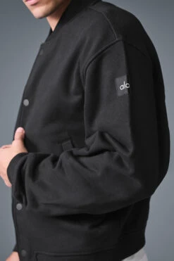 Renown Varsity Jacket - Black 8 Renown Varsity Jacket - Black -Alo Fashion Store M4144R 01 b1 s1 a2 1 m214