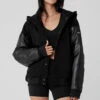 Select Hooded Bomber Jacket - Black
