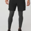 Stability 2-In-1 Pant - Black/Dark Grey Marl 2 Stability 2-In-1 Pant - Black/Dark Grey Marl -Alo Fashion Store M5047R 02725 b1 s3 a1 1 m93