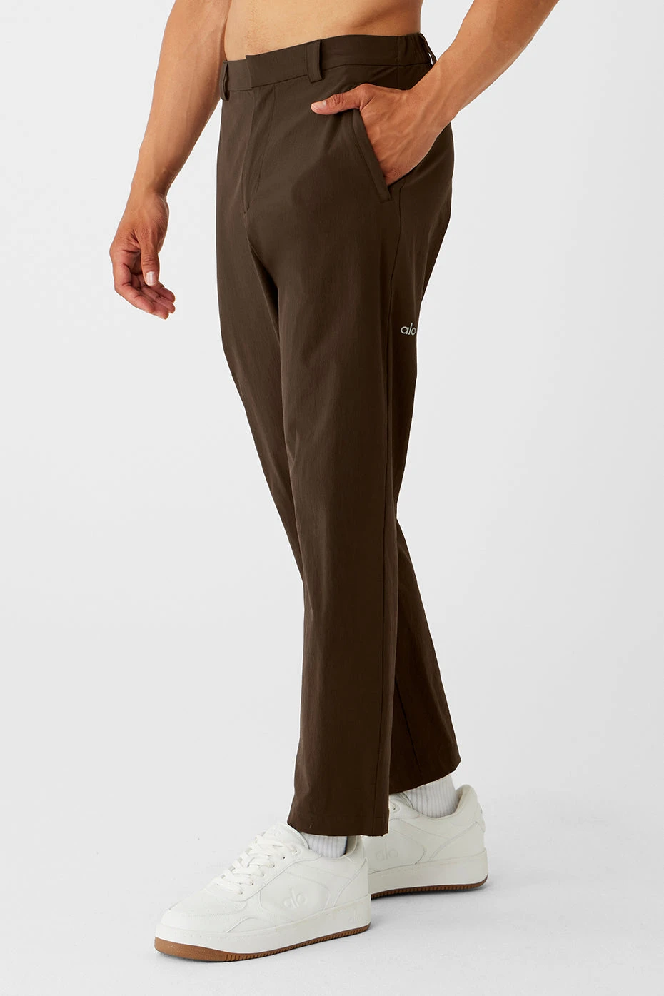 Co-Op Cropped Tech Trouser - Espresso 4 Co-Op Cropped Tech Trouser - Espresso - Image 3