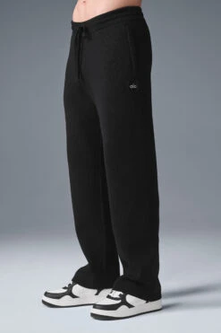 Scholar Straight Leg Sweatpant - Black 8 Scholar Straight Leg Sweatpant - Black -Alo Fashion Store M5171R 01 b1 s1 a3 1 m214
