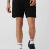 Quilted Stadium Short - Black 1 Quilted Stadium Short - Black -Alo Fashion Store M6103R 01 b1 s1 a1 1 m108