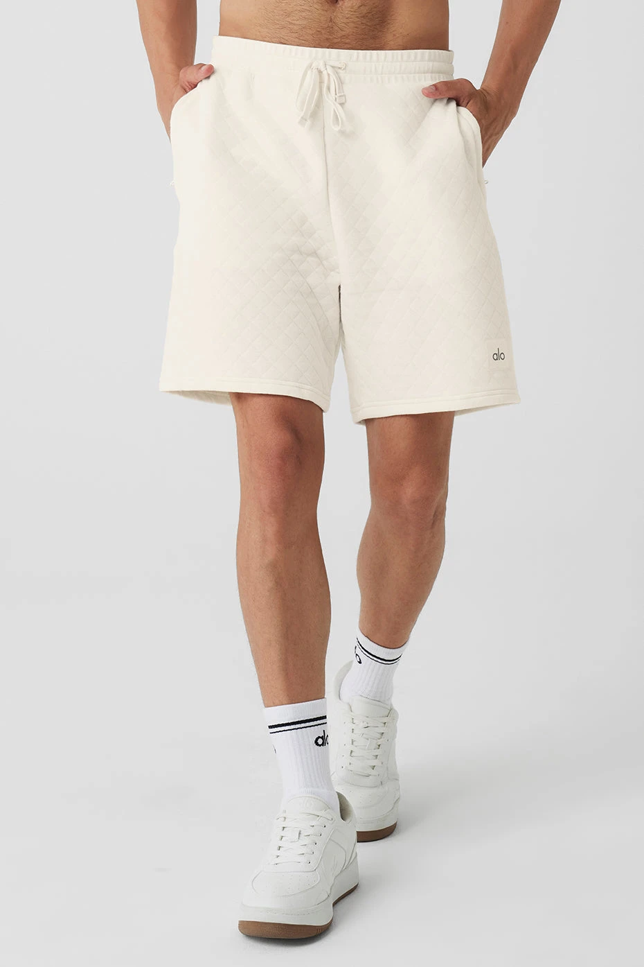 Quilted Stadium Short - Ivory 3 Quilted Stadium Short - Ivory