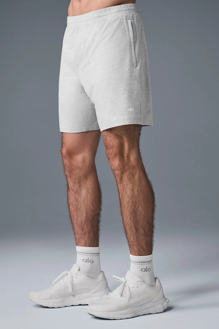 7" Conquer React Performance Short - Athletic Heather Grey 5 7" Conquer React Performance Short - Athletic Heather Grey - Image 3