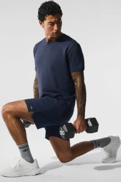 7" Repetition Short - Navy 9 7" Repetition Short - Navy -Alo Fashion Store M6154R 03842 b1 s1 a4 1 m203