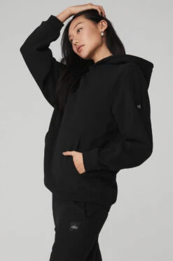 Renown Heavy Weight Hoodie - Black 9 Renown Heavy Weight Hoodie - Black -Alo Fashion Store U3013R 01 b1 s1 a2 1 m54