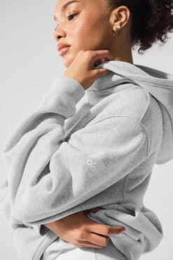 Renown Heavy Weight Hoodie - Athletic Heather Grey 8 Renown Heavy Weight Hoodie - Athletic Heather Grey -Alo Fashion Store U3013R 02910 b1 s1 a3 1 m206