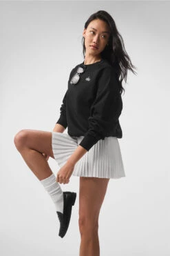 Accolade Crew Neck Pullover - Black 11 Accolade Crew Neck Pullover - Black -Alo Fashion Store U3031RG 01 b1 s1 a2 1 m54