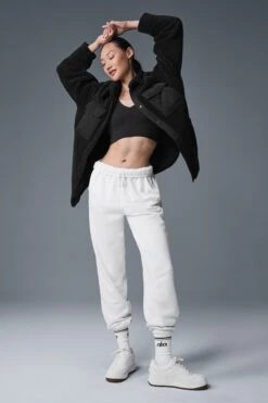 Sherpa Edge Shacket - Black -Alo Fashion Store U4029R 01 b1 s1 a4 1 m54