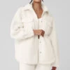 Sherpa Edge Shacket - Ivory 1 Sherpa Edge Shacket - Ivory -Alo Fashion Store U4029R 03299 b1 s1 a1 1 m54
