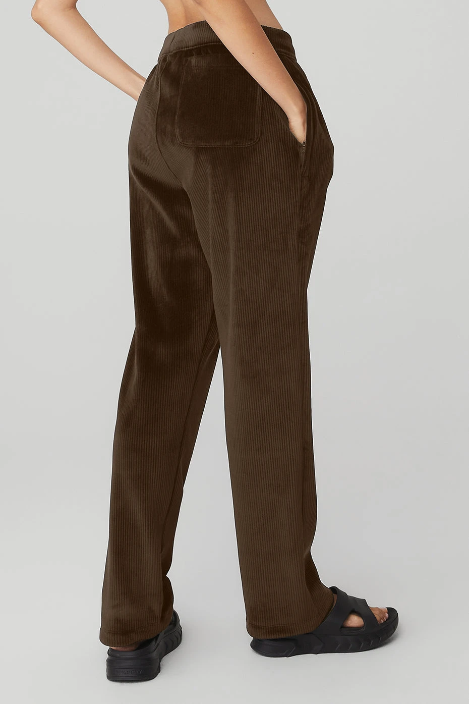Velour Baller Pant - Espresso 4 Velour Baller Pant - Espresso - Image 2