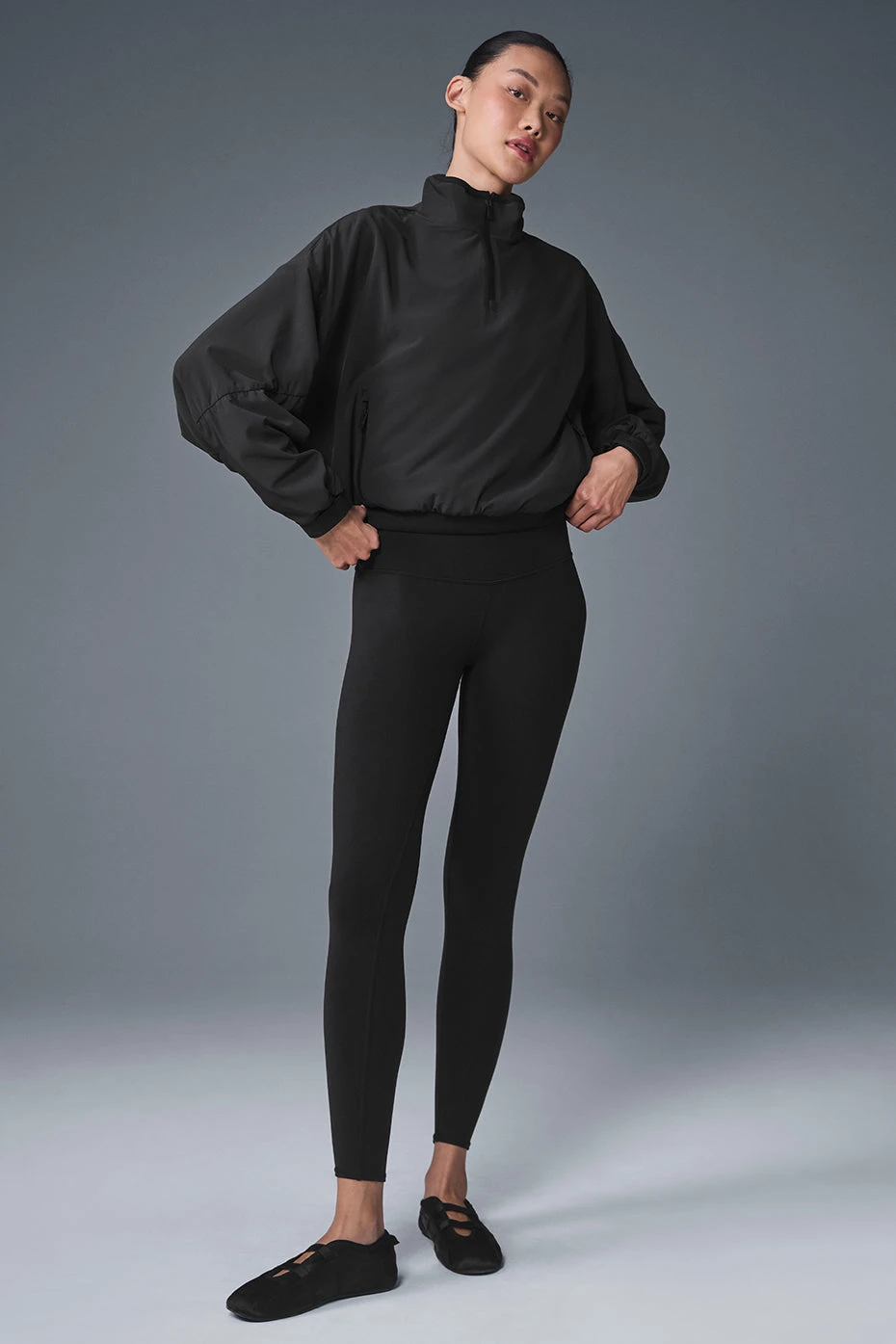 Cropped Elevation Coverup - Black 6 Cropped Elevation Coverup - Black - Image 4