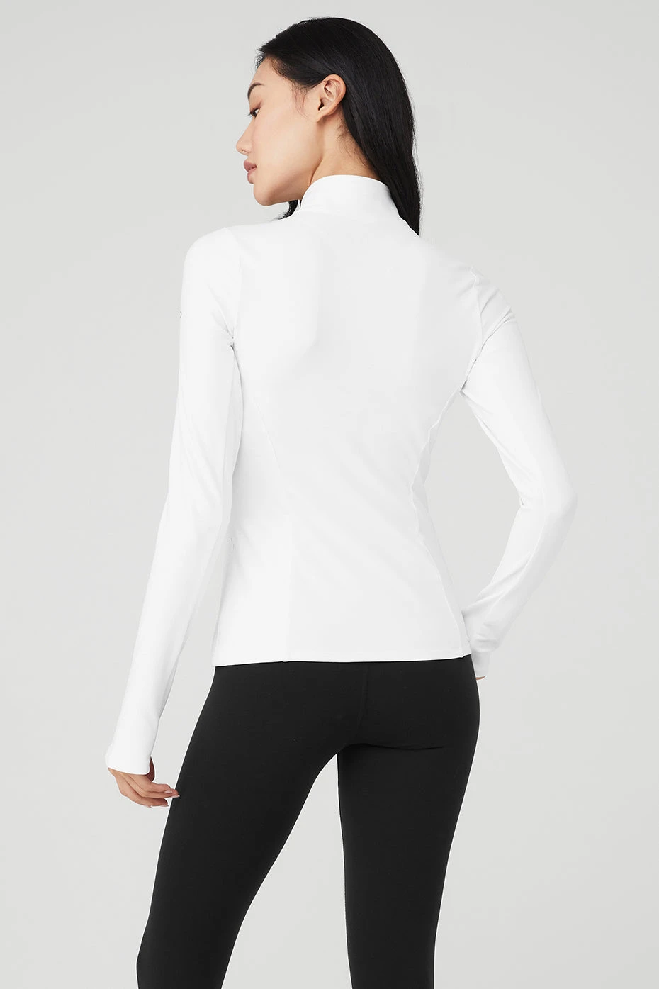 Alosoft 1/2 Zip Rapid Pullover - White 5 Alosoft 1/2 Zip Rapid Pullover - White - Image 3