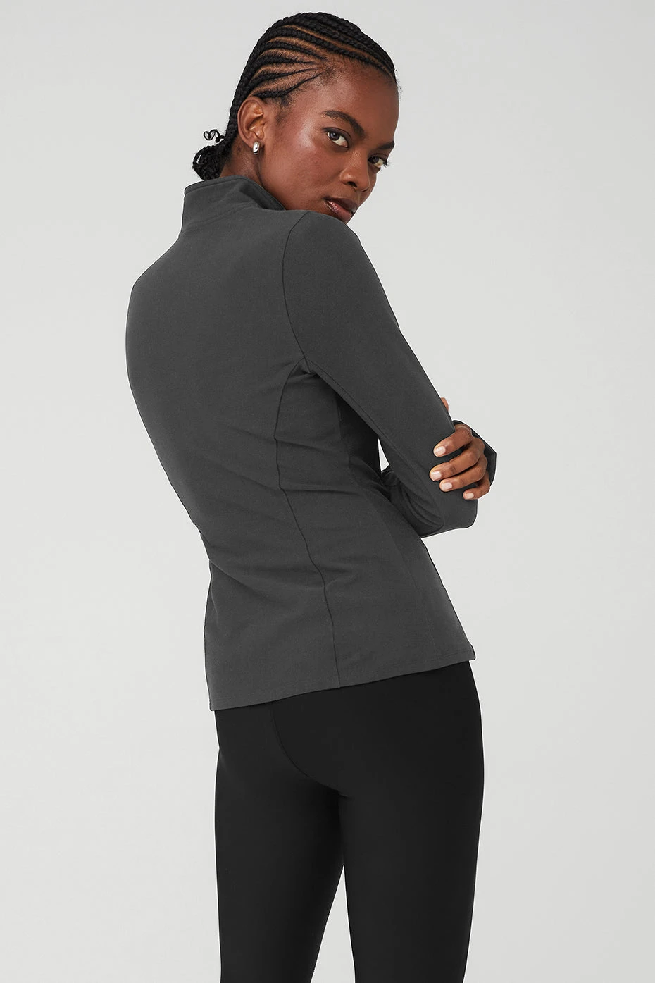 Alosoft 1/2 Zip Rapid Pullover - Anthracite 4 Alosoft 1/2 Zip Rapid Pullover - Anthracite - Image 2