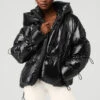 Stunner Puffer Jacket - Black 2 Stunner Puffer Jacket - Black -Alo Fashion Store W4430R 01 b1 s1 a1 2 m100