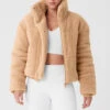 Sherpa Snow Angel Puffer - Camel 2 Sherpa Snow Angel Puffer - Camel -Alo Fashion Store W4473R 01660 b1 s1 a1 1 m89