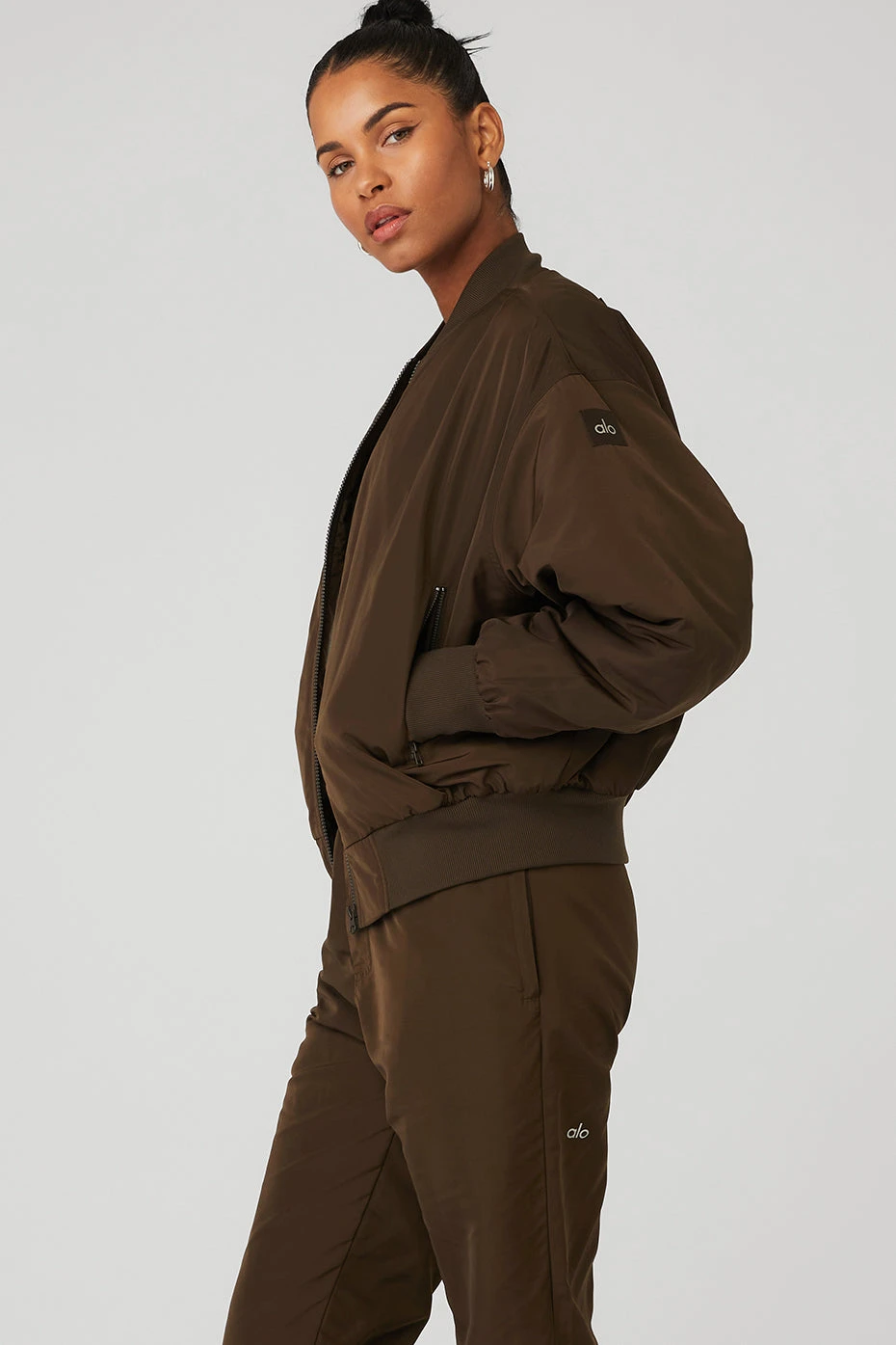 Faux Fur Urbanite Bomber - Espresso/Ivory 5 Faux Fur Urbanite Bomber - Espresso/Ivory - Image 3