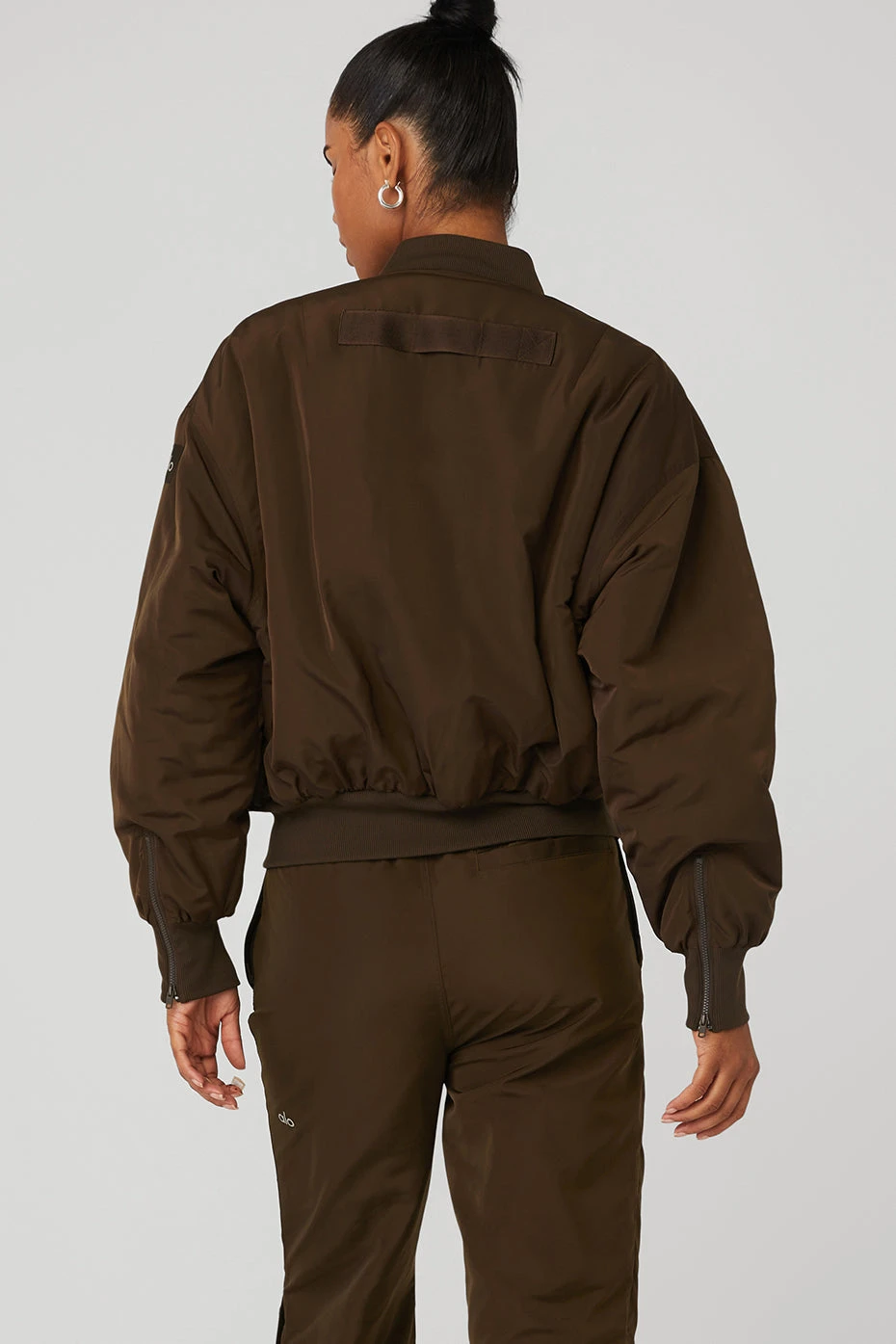 Faux Fur Urbanite Bomber - Espresso/Ivory 4 Faux Fur Urbanite Bomber - Espresso/Ivory - Image 2