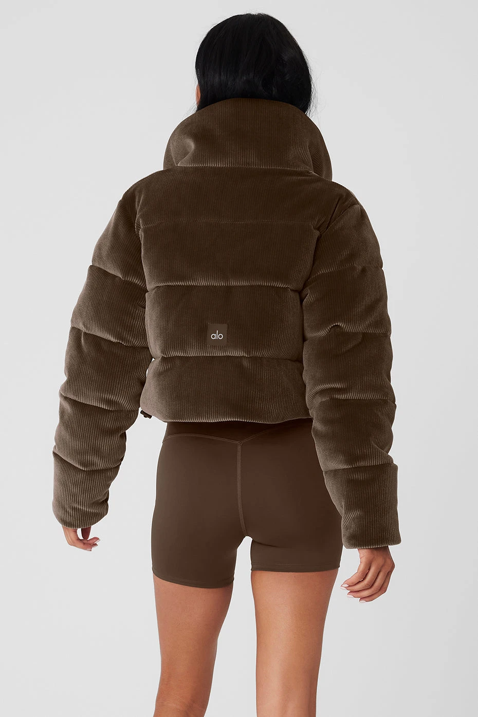 Ribbed Velour Gold Rush Puffer - Macchiato 4 Ribbed Velour Gold Rush Puffer - Macchiato - Image 2