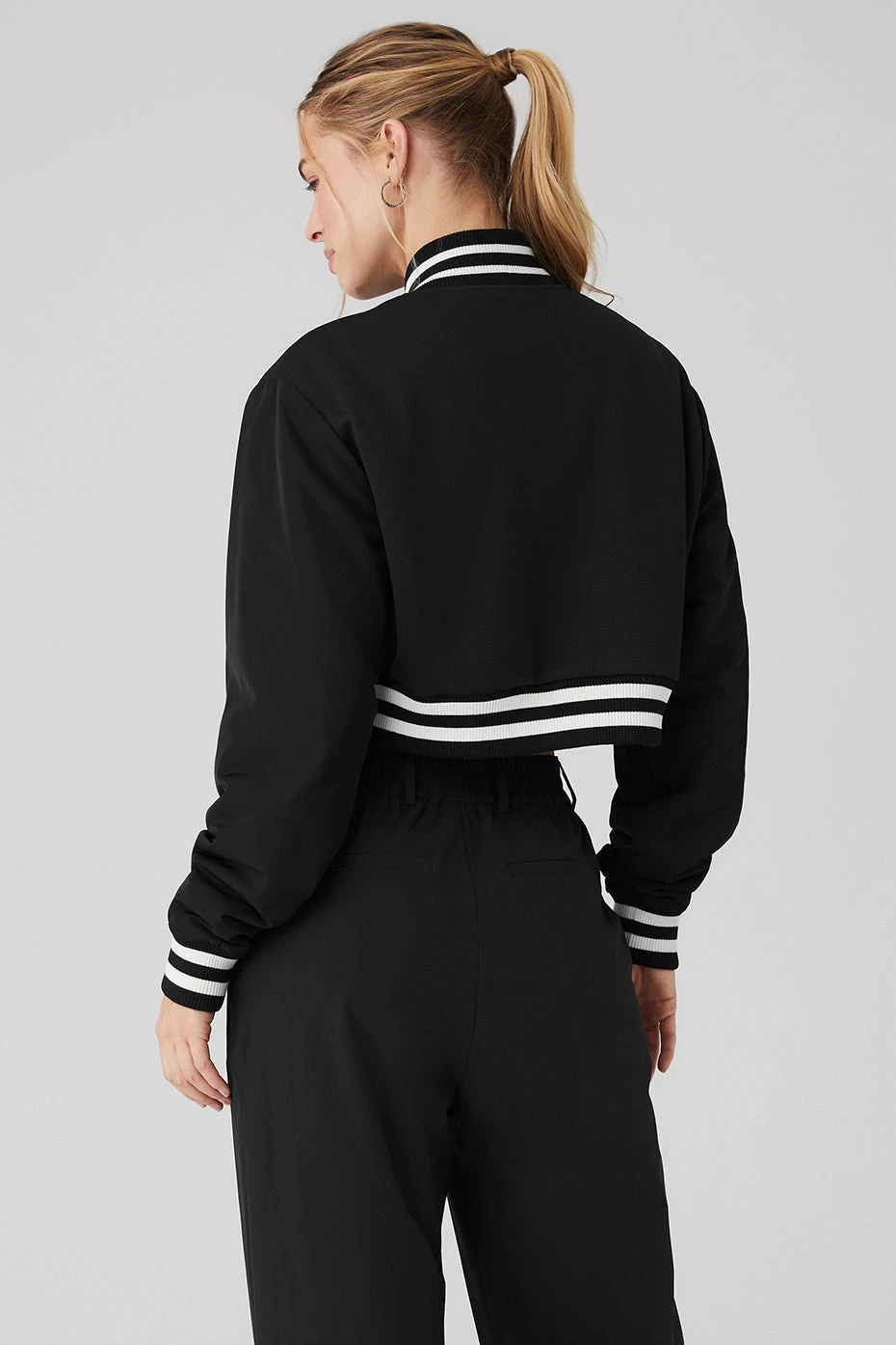 Cropped G.O.A.T Jacket - Black 4 Cropped G.O.A.T Jacket - Black - Image 2