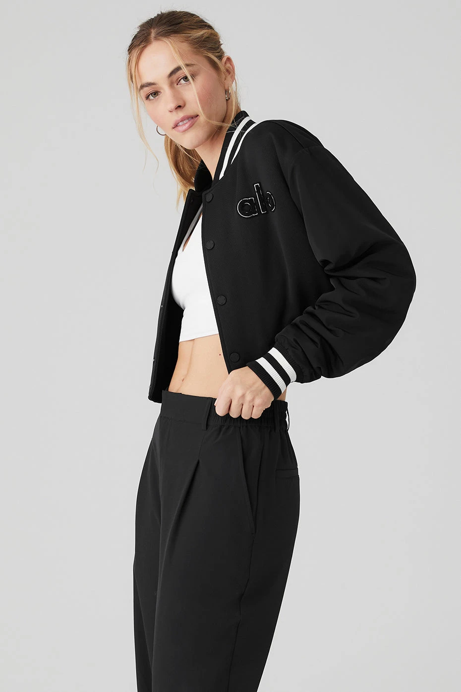 Cropped G.O.A.T Jacket - Black 5 Cropped G.O.A.T Jacket - Black - Image 3