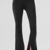 High-Waist Zip It Flare Legging - Black -Alo Fashion Store W51030R 01 b1 s1 a1 1 m224
