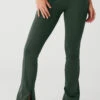 High-Waist Zip It Flare Legging - Dark Cactus 1 High-Waist Zip It Flare Legging - Dark Cactus -Alo Fashion Store W51030R 04059 b1 s1 a1 1 m89