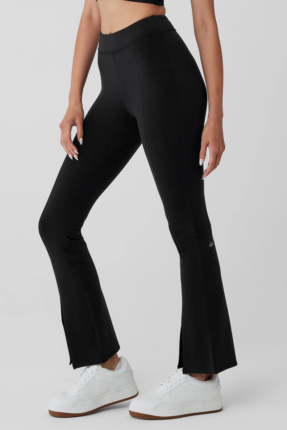 Airbrush 7/8 High Waist Flutter Legging - Black 5 Airbrush 7/8 High Waist Flutter Legging - Black - Image 3