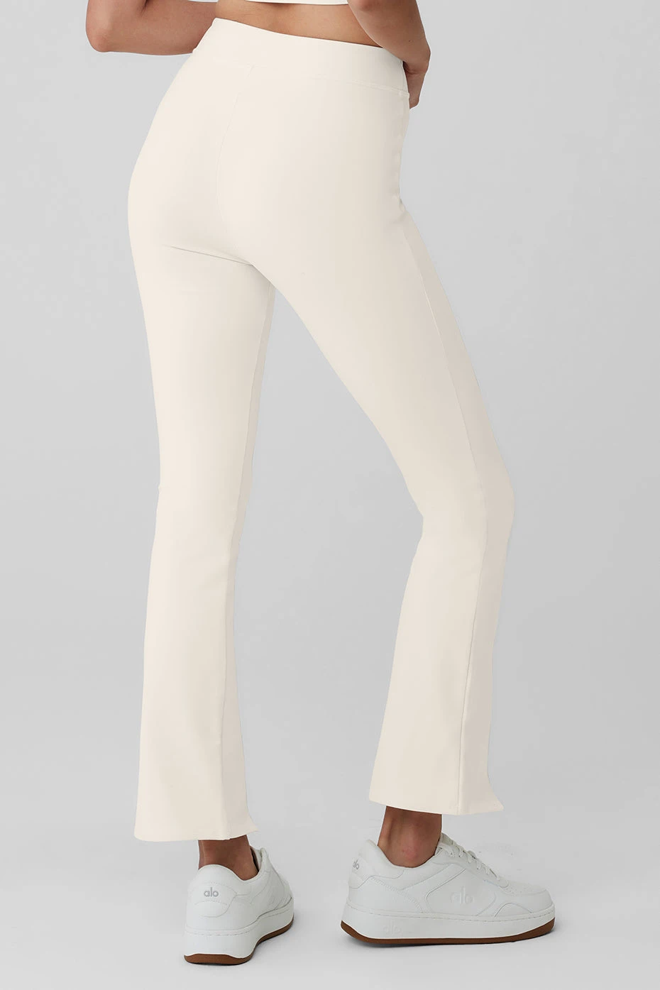 Airbrush High-Waist 7/8 Flutter Legging - Ivory 4 Airbrush High-Waist 7/8 Flutter Legging - Ivory - Image 2