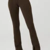 High-Waist Pinstripe Zip It Flare Legging - Espresso/Black 1 High-Waist Pinstripe Zip It Flare Legging - Espresso/Black -Alo Fashion Store W51121R 04101 b1 s1 a1 1 m89