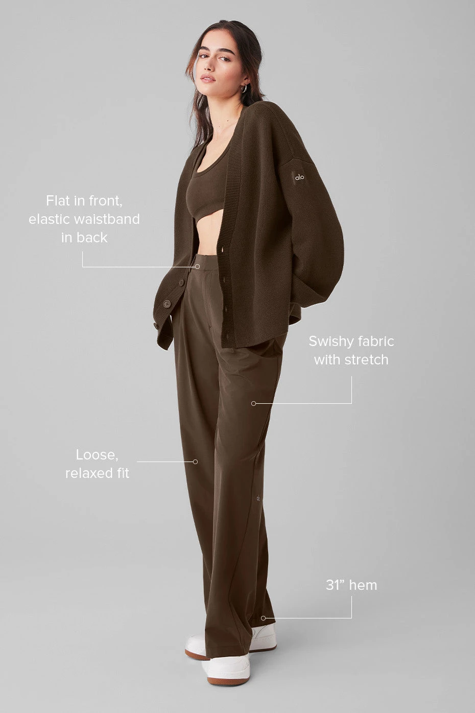 High-Waist Pursuit Trouser - Espresso 4 High-Waist Pursuit Trouser - Espresso - Image 2