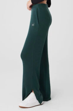 Knit High-Waist Salana Wide Leg Pant - Midnight Green 10 Knit High-Waist Salana Wide Leg Pant - Midnight Green -Alo Fashion Store W51262R 04570 b1 s1 a3 1 m177 5e978402 b4a2 4f42 89ca f2d570bea0fd