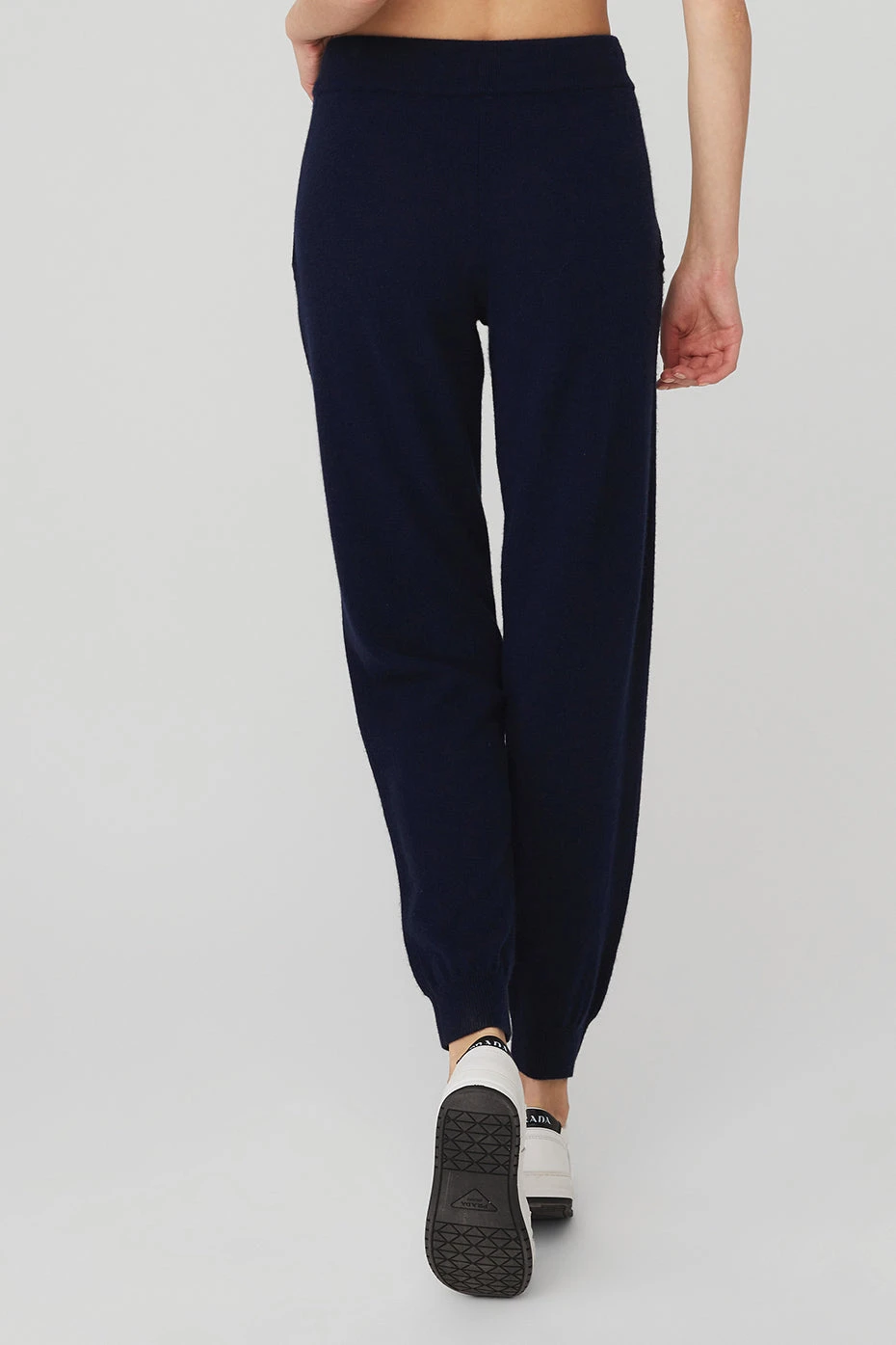 High-Waist Cashmere Jet Set Pant - Navy 4 High-Waist Cashmere Jet Set Pant - Navy - Image 2