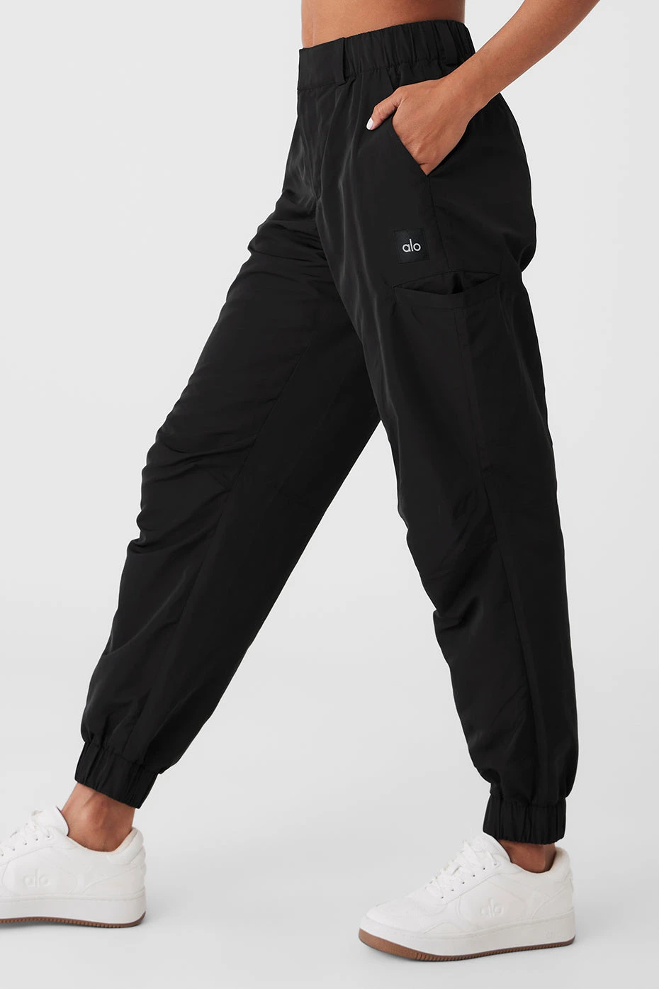 High-Waist Break Line Jogger - Black 5 High-Waist Break Line Jogger - Black - Image 3