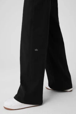 High-Waist Risk Taker Trouser - Black 11 High-Waist Risk Taker Trouser - Black -Alo Fashion Store W51338R 01 b1 s1 a5 1 m18