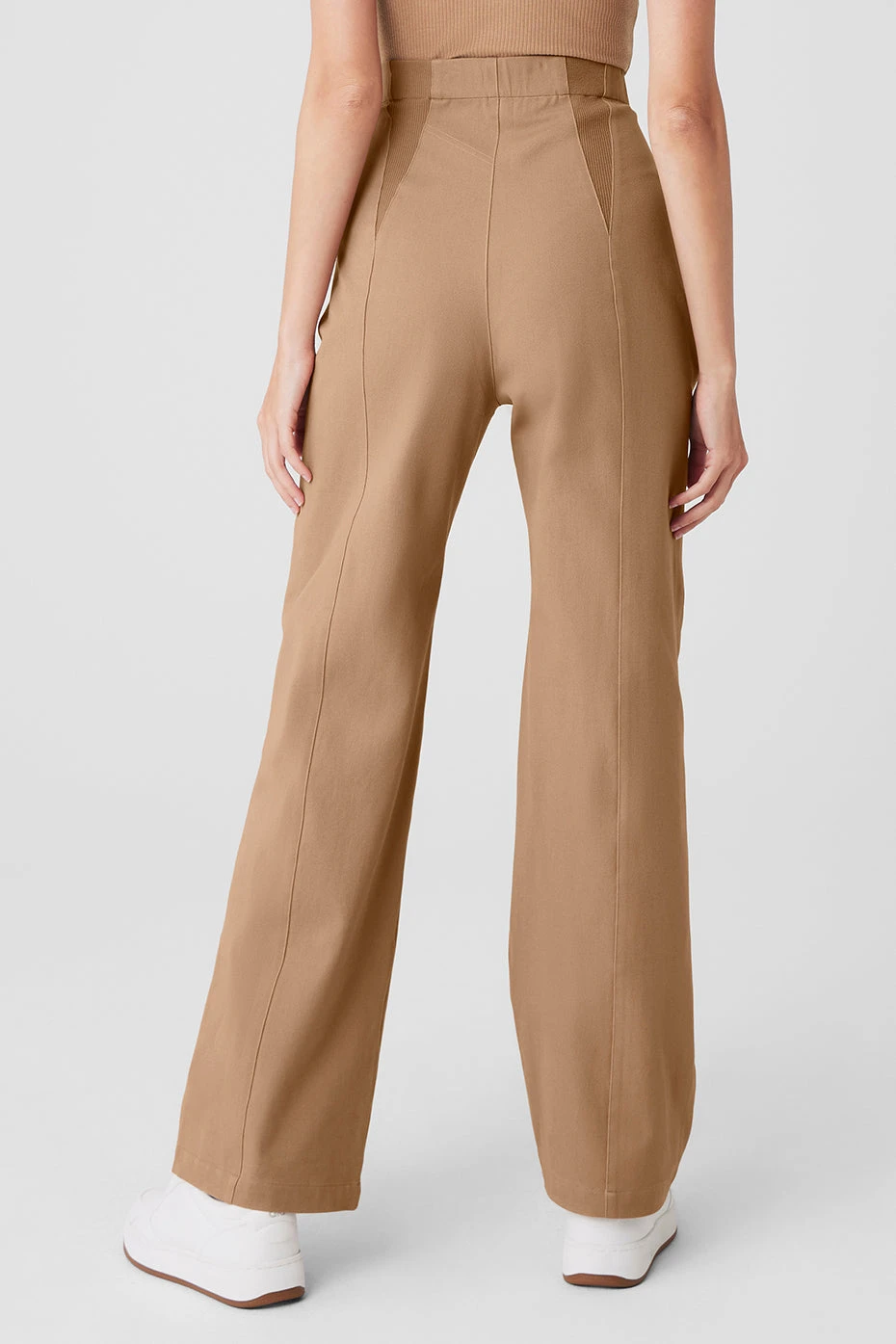 High-Waist On Point Moto Trouser - Toasted Almond 4 High-Waist On Point Moto Trouser - Toasted Almond - Image 2